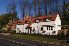 Extension and refurbishment of listed former public house. along with 3 new residential builds