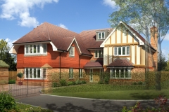 3 Story timber frame house with basement in Holmer Green